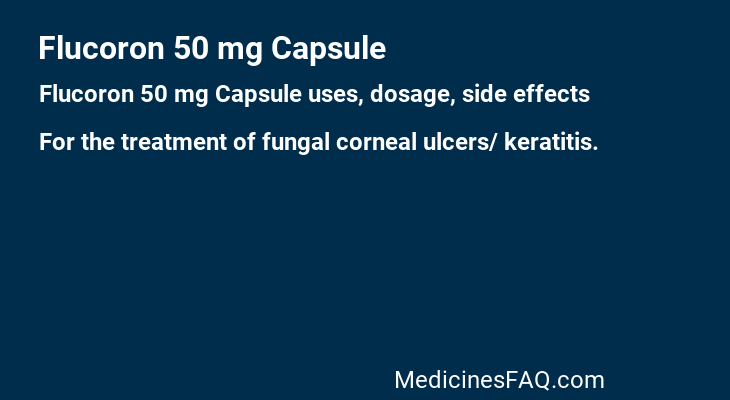 Flucoron 50 mg Capsule