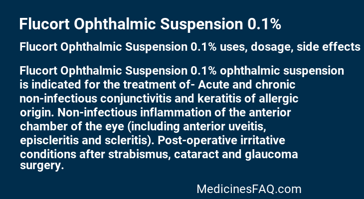 Flucort Ophthalmic Suspension 0.1%