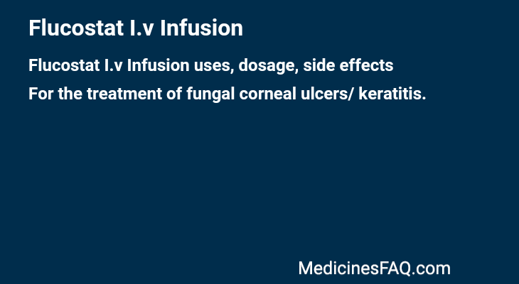 Flucostat I.v Infusion