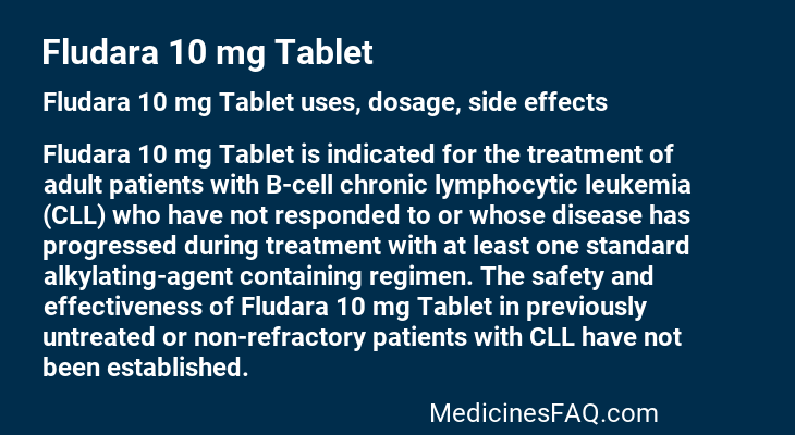 Fludara 10 mg Tablet