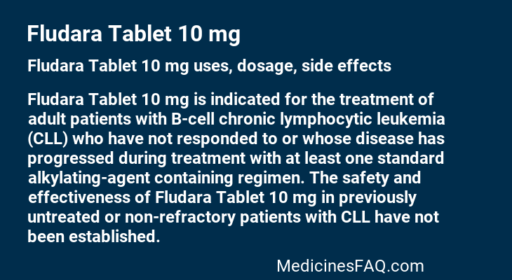 Fludara Tablet 10 mg