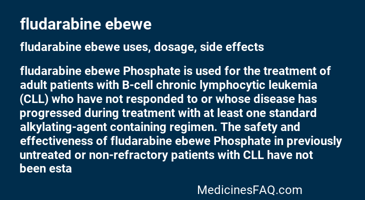 fludarabine ebewe