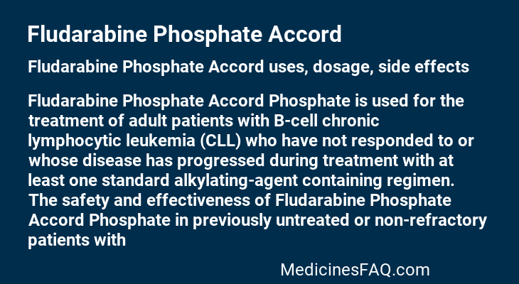 Fludarabine Phosphate Accord