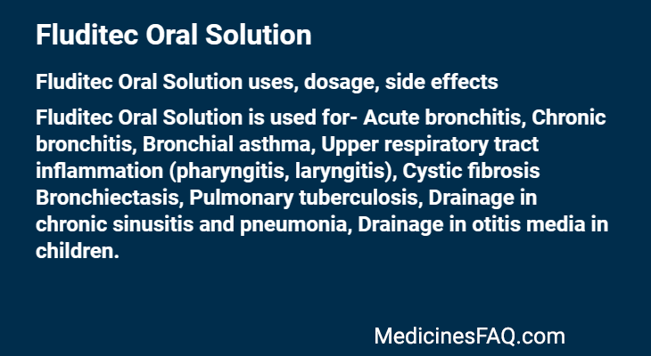 Fluditec Oral Solution