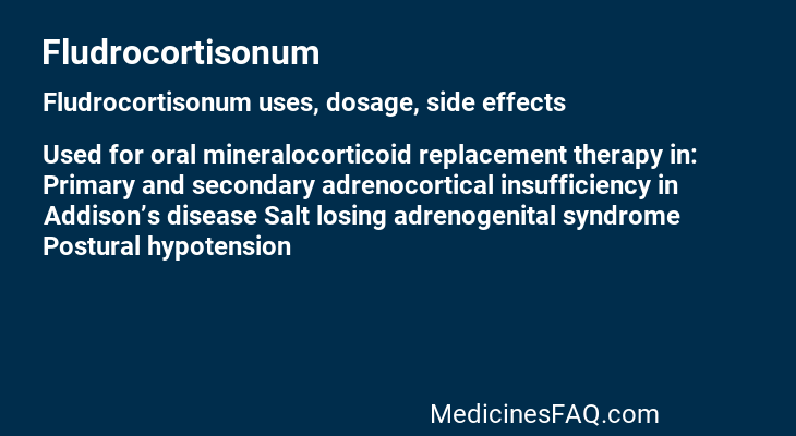 Fludrocortisonum