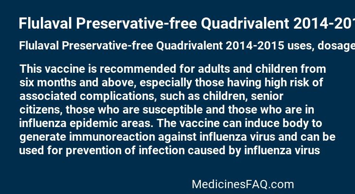 Flulaval Preservative-free Quadrivalent 2014-2015