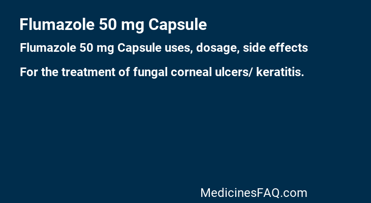 Flumazole 50 mg Capsule