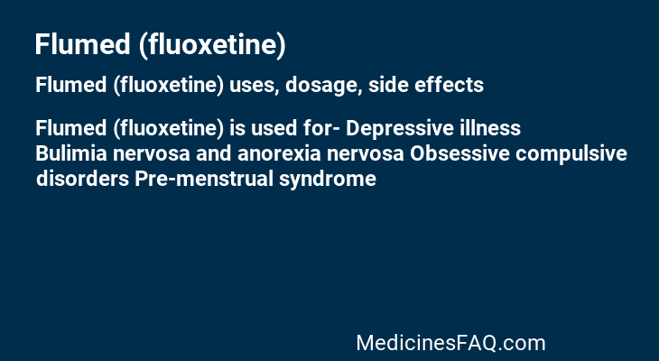 Flumed (fluoxetine)
