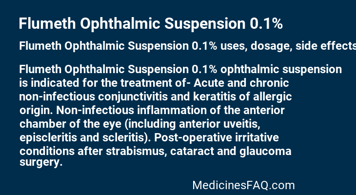 Flumeth Ophthalmic Suspension 0.1%