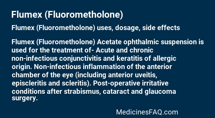 Flumex (Fluorometholone)