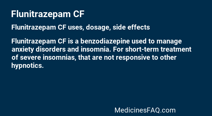 Flunitrazepam CF