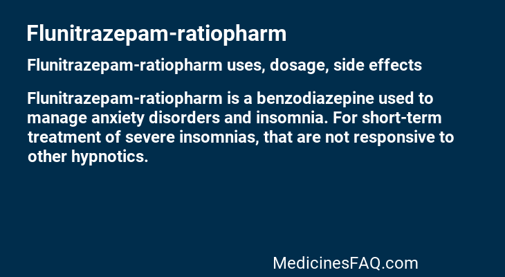 Flunitrazepam-ratiopharm