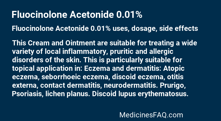 Fluocinolone Acetonide 0.01%