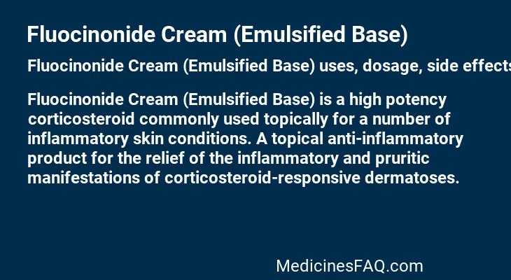 Fluocinonide Cream (Emulsified Base)