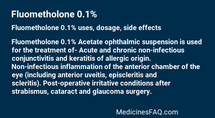 Fluometholone 0.1%