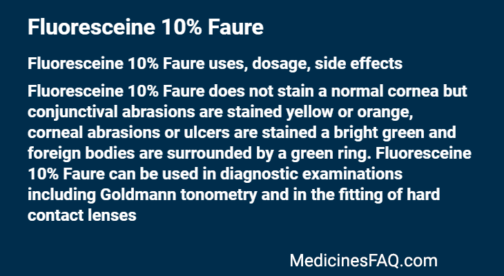 Fluoresceine 10% Faure