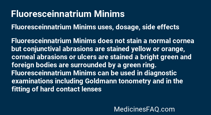 Fluoresceinnatrium Minims