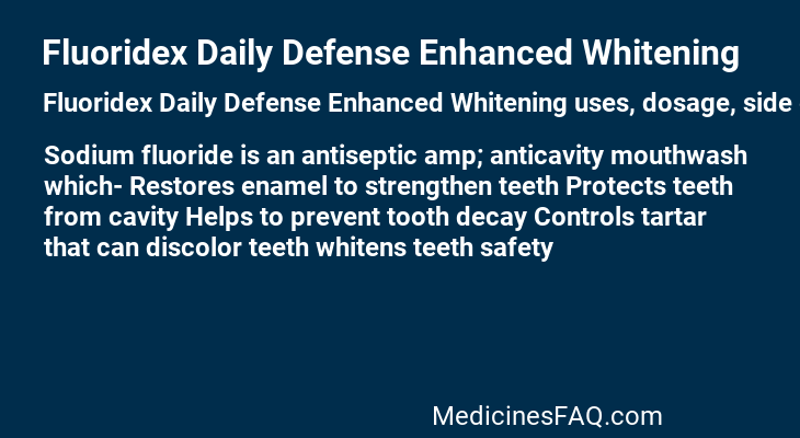 Fluoridex Daily Defense Enhanced Whitening