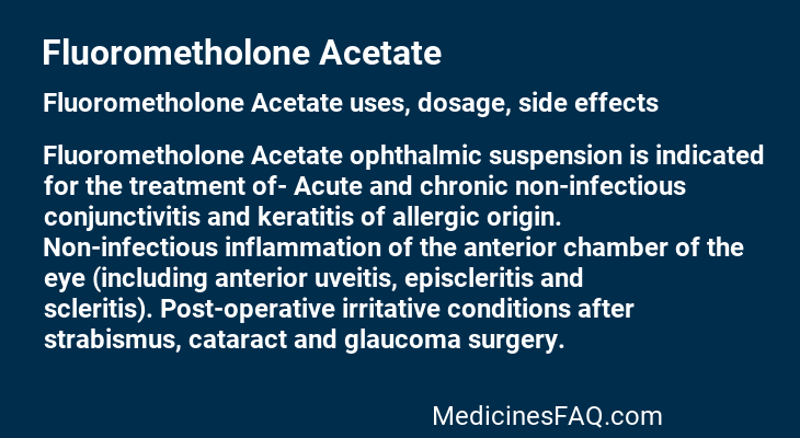 Fluorometholone Acetate