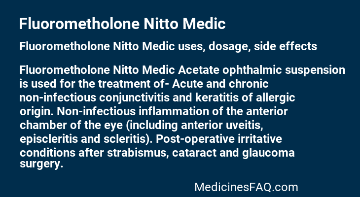 Fluorometholone Nitto Medic