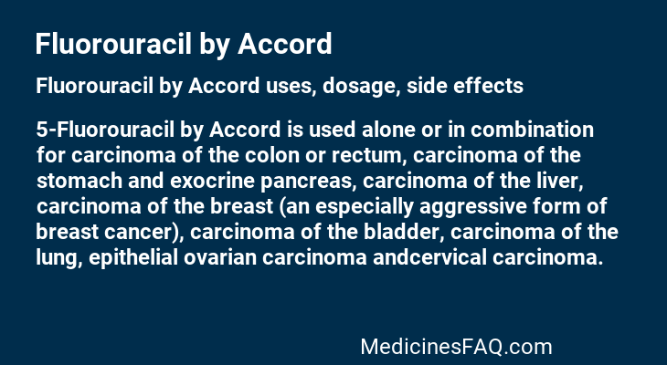Fluorouracil by Accord
