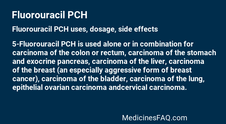 Fluorouracil PCH
