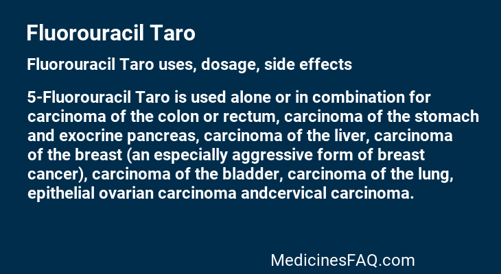 Fluorouracil Taro