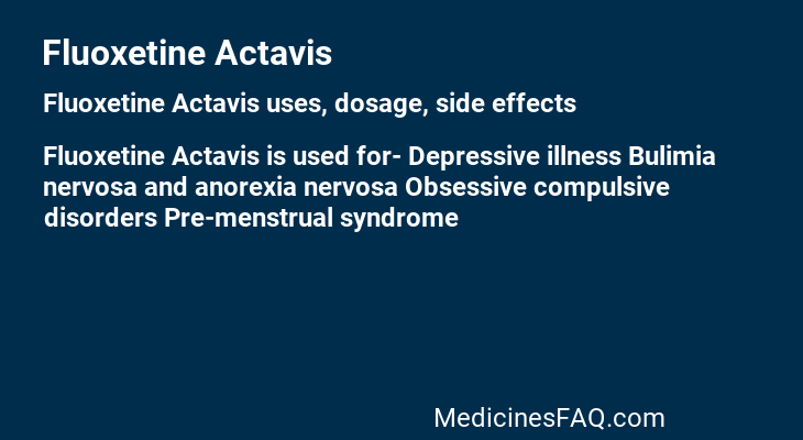 Fluoxetine Actavis