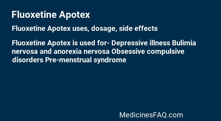 Fluoxetine Apotex