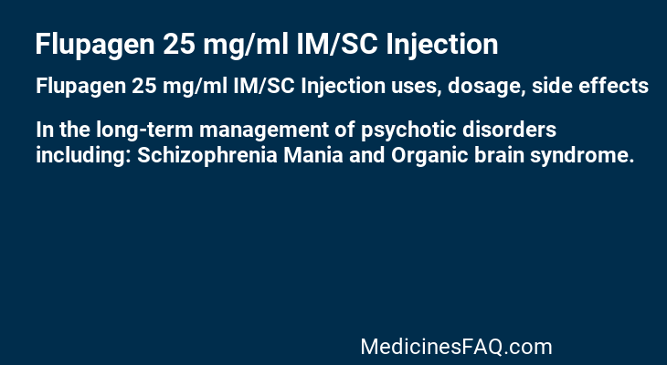 Flupagen 25 mg/ml IM/SC Injection