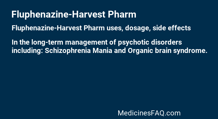 Fluphenazine-Harvest Pharm