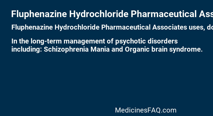 Fluphenazine Hydrochloride Pharmaceutical Associates