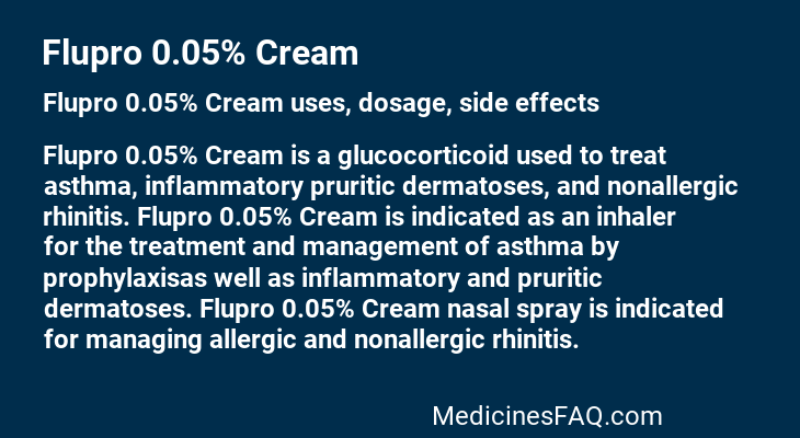 Flupro 0.05% Cream