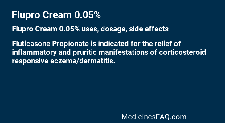 Flupro Cream 0.05%