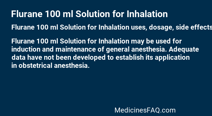 Flurane 100 ml Solution for Inhalation