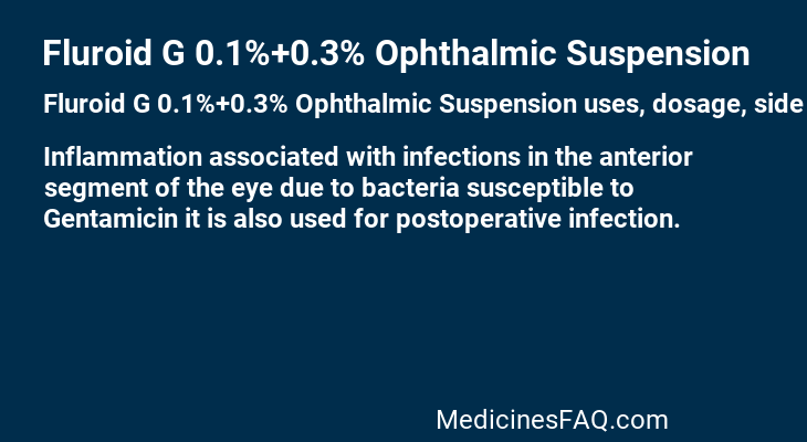 Fluroid G 0.1%+0.3% Ophthalmic Suspension