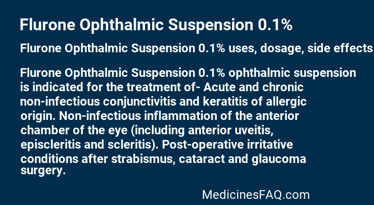 Flurone Ophthalmic Suspension 0.1%