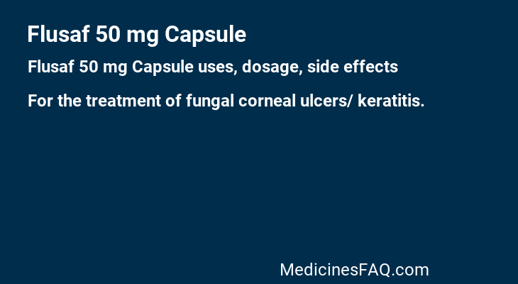 Flusaf 50 mg Capsule