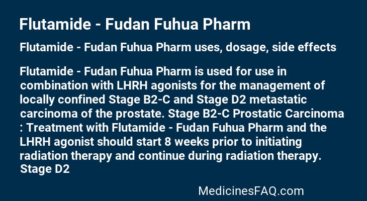 Flutamide - Fudan Fuhua Pharm