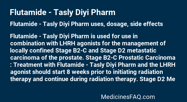Flutamide - Tasly Diyi Pharm