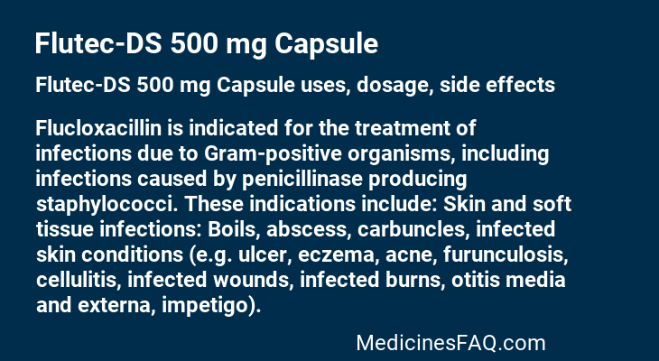 Flutec-DS 500 mg Capsule