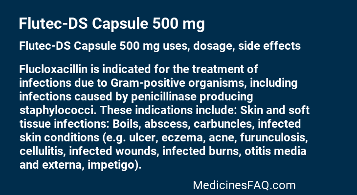 Flutec-DS Capsule 500 mg