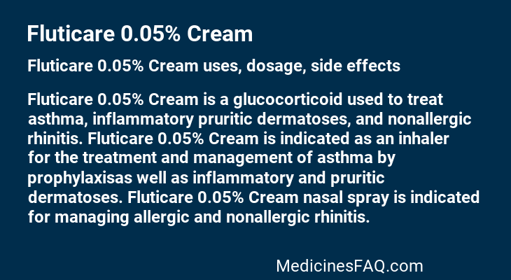 Fluticare 0.05% Cream