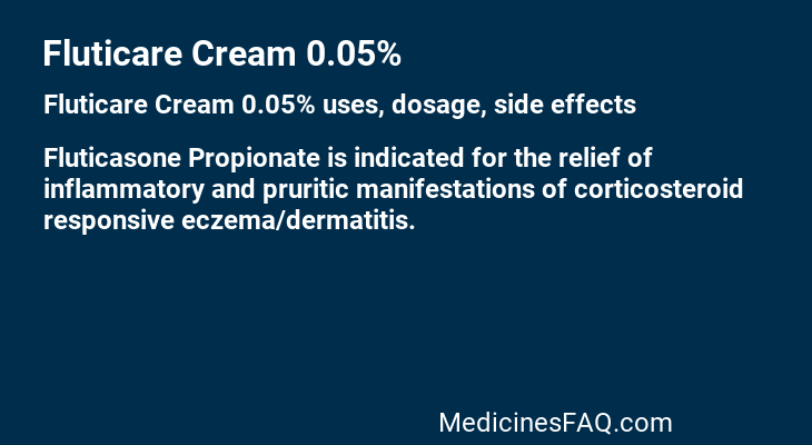 Fluticare Cream 0.05%