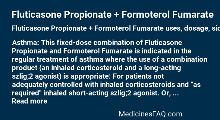 Fluticasone Propionate + Formoterol Fumarate