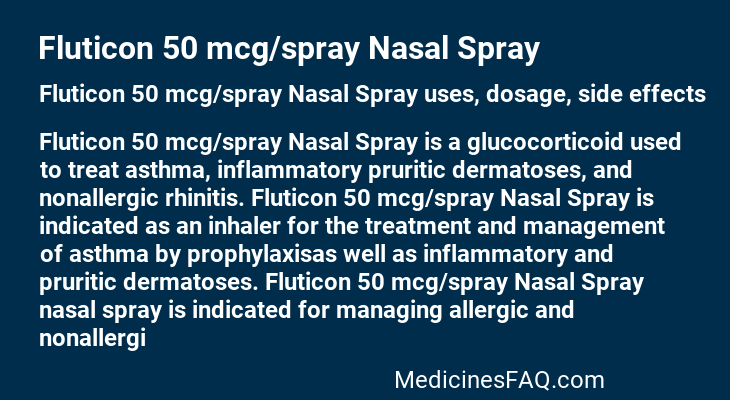 Fluticon 50 mcg/spray Nasal Spray