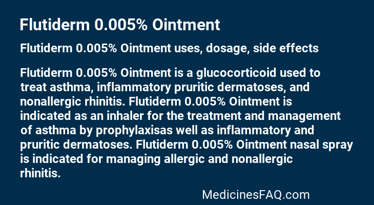 Flutiderm 0.005% Ointment