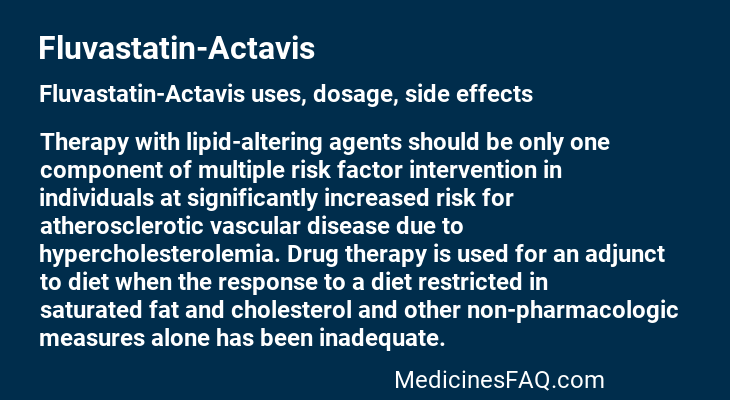 Fluvastatin-Actavis