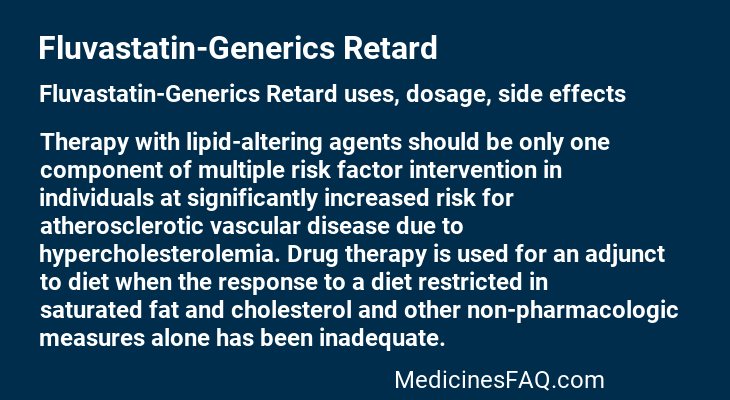 Fluvastatin-Generics Retard