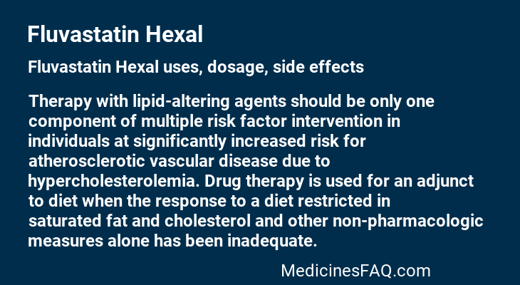 Fluvastatin Hexal